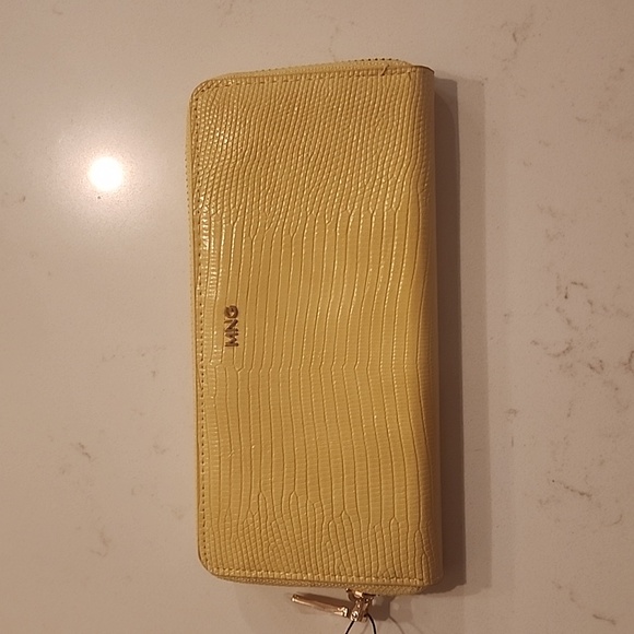 Yellow Leather Wallet - Picture 1 of 8
